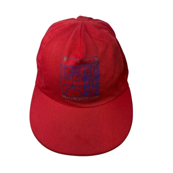 HKU Dragon Boat Club Team University of Hong Kong Vintage Snapback Hat Cap 90's - Picture 2 of 9